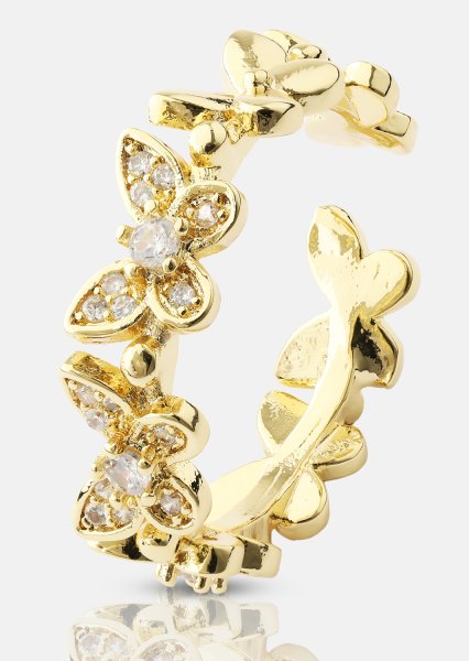 Ring Flutter – 18k Guldpläterad