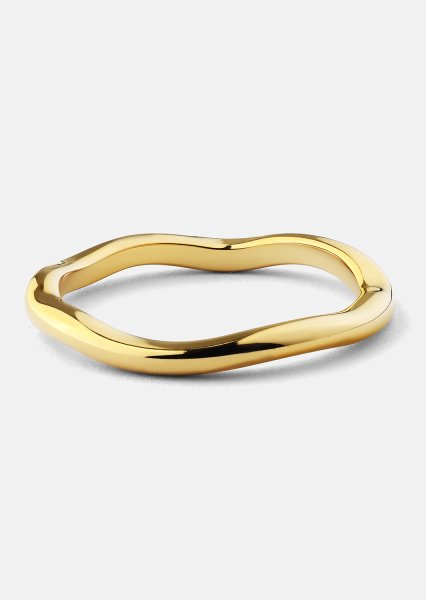 Ring Wave Gold- 18k Guldpläterad