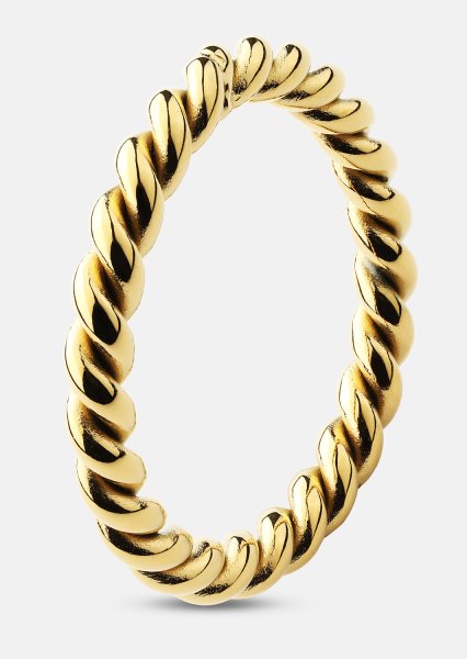 Ring Golden Twist - 18k Guldpläterad