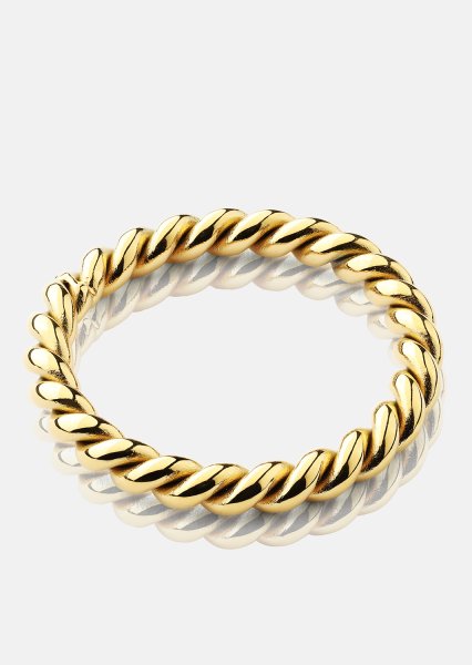 Ring Golden Twist - 18k Guldpläterad