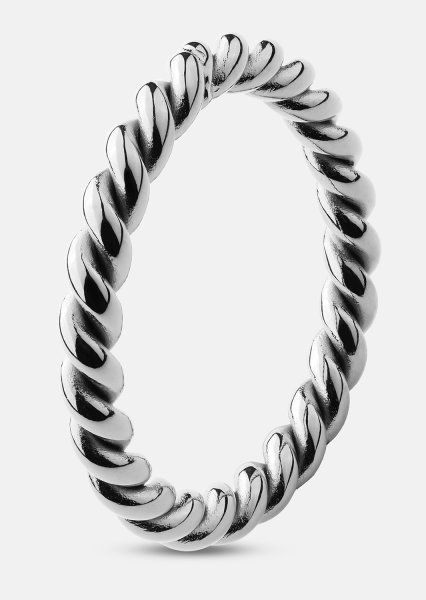 Ring Silver Twist - Silverpläterad