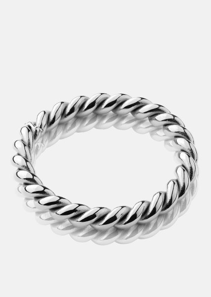 Ring Silver Twist - Silverpläterad