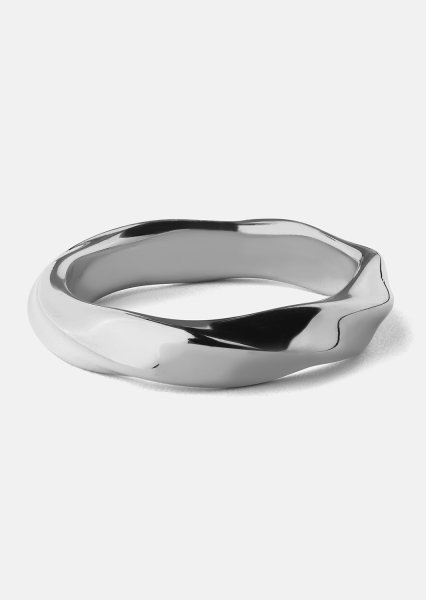 Ring Swirl - Silverpläterad