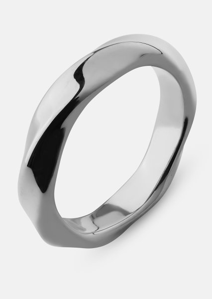 Ring Swirl - Silverpläterad