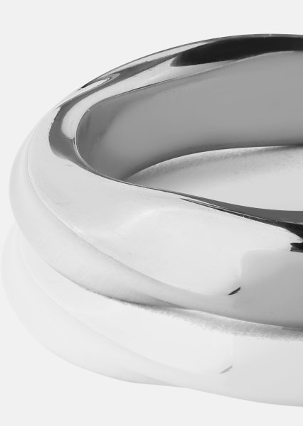 Ring Swirl - Silverpläterad