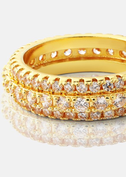 Ring Crystal Shimmer- 18k Gold Plated