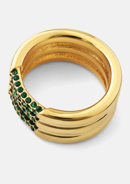 Ring Green Lumière- 18k Guldpläterad