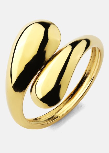 Ring Bold Drops - 18k Guldpläterad