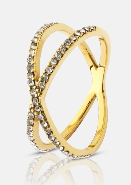 Ring Sparkle X - 18k Guldpläterad