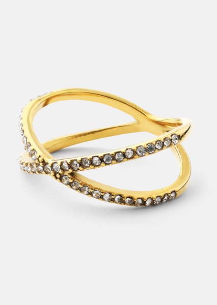 Ring Sparkle X - 18k Guldpläterad