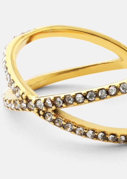 Ring Sparkle X - 18k Guldpläterad