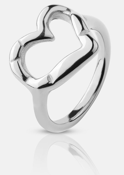 Ring Heartbeat - Silver Plated
