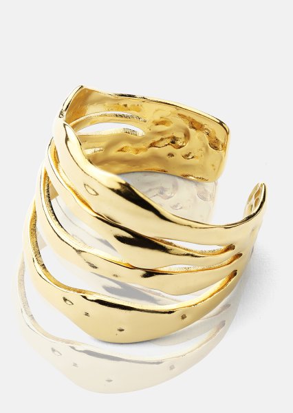 Ring Wave - 18k Guldpläterad