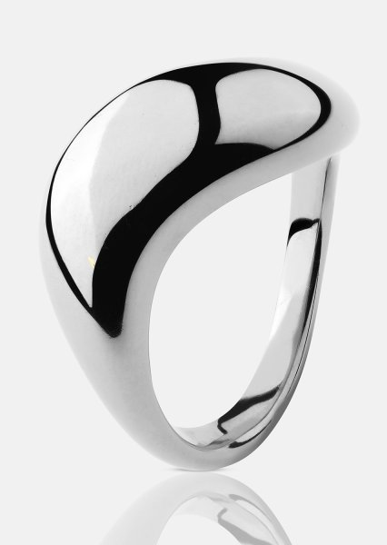 Ring Soft Curve - Silver Plated