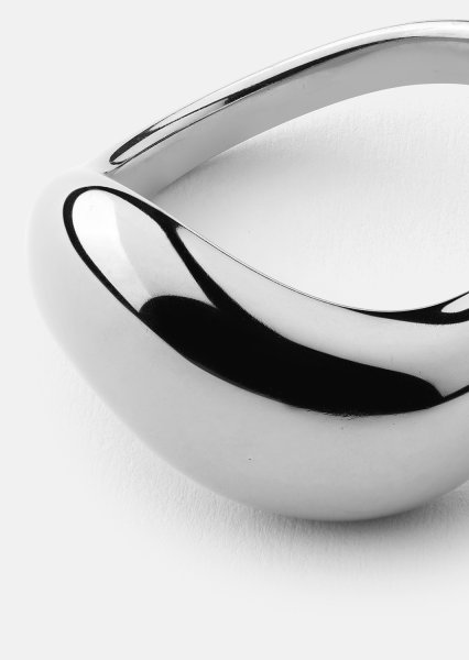 Ring Soft Curve - Silver Plated