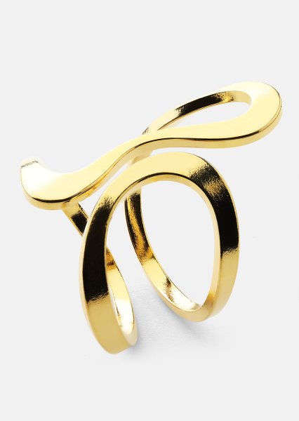 Ring Infinity Flow - 18k Gold Plated