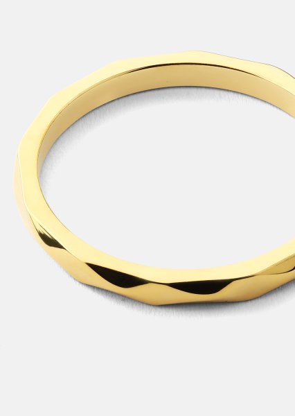 Ring Facet Gleam - 18k Guldpläterad