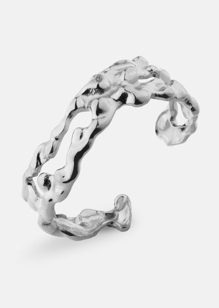 Ring Molten Wave - Silverpläterad