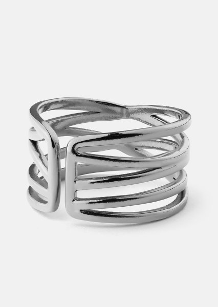 Ring Silver Maze - Silverpläterad