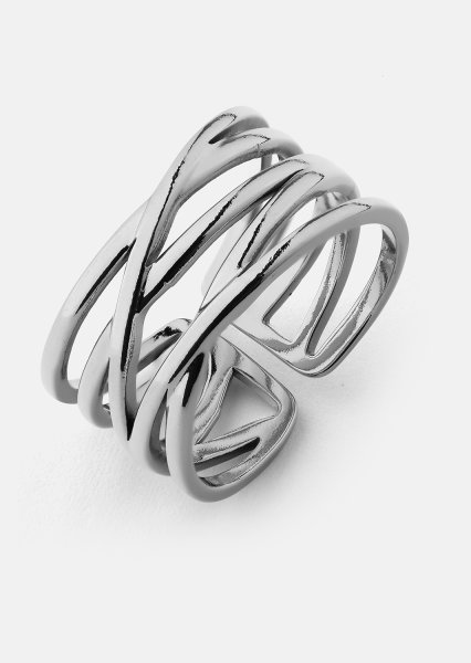 Ring Silver Maze - Silverpläterad