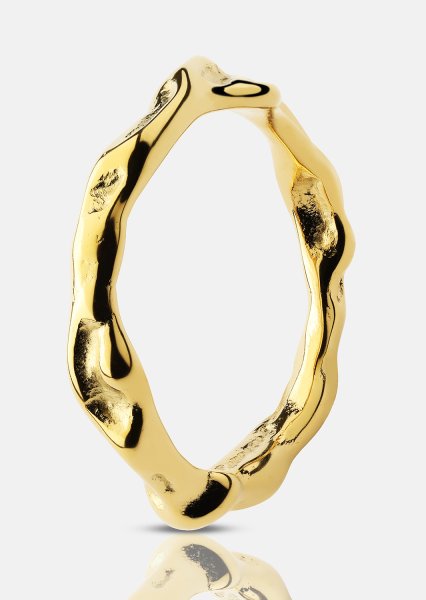 Ondula Ring - 18k Guldpläterad