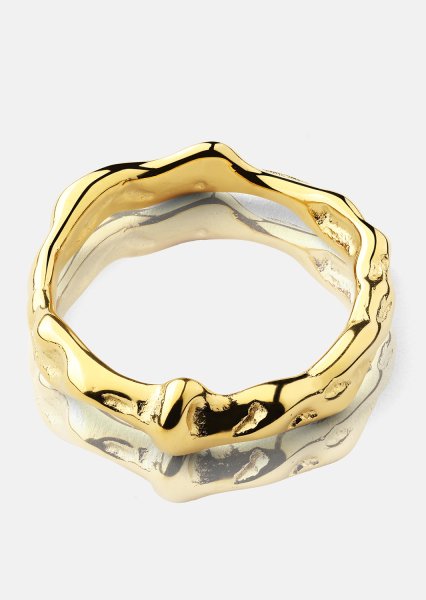 Ondula Ring - 18k Guldpläterad