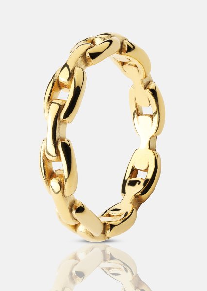 Ring Bold Chain - 18K Guldpläterad