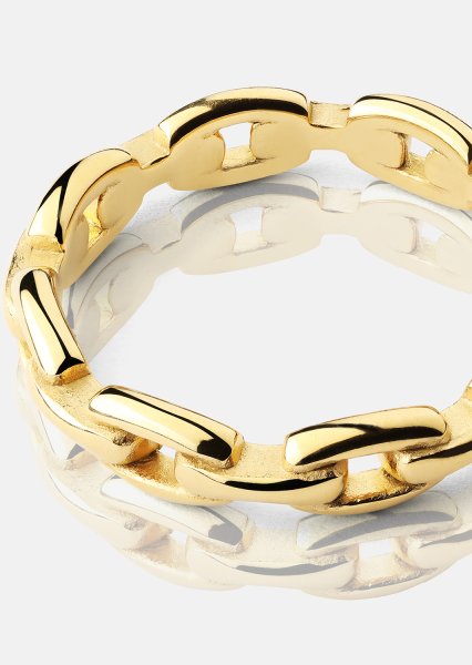 Ring Bold Chain - 18K Guldpläterad