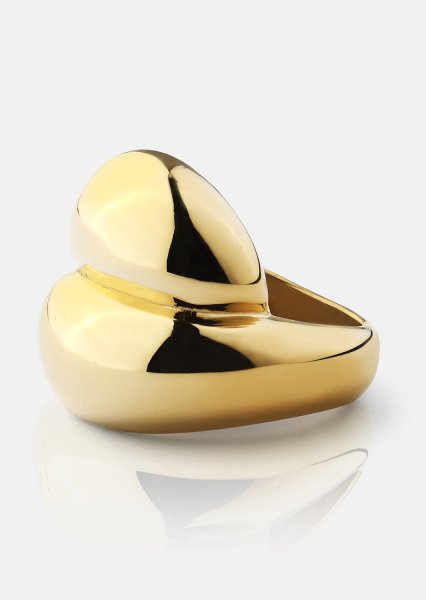 Ring Bold Flow - 18k Guldpläterad