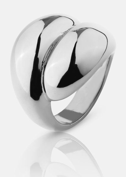 Ring Bold Flow - 18k Silverpläterad
