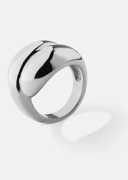 Ring Bold Flow - 18k Silverpläterad