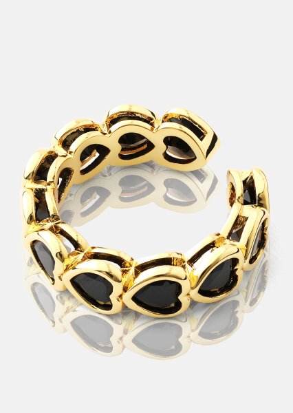 Ring Eternal Night Heart - 18k Guldpläterad