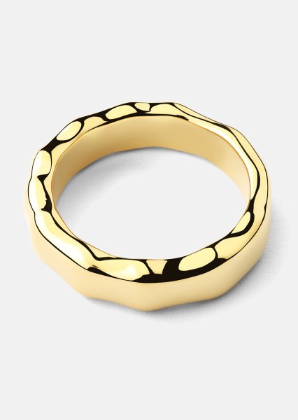 Ring Sculpted Flow - 18k Gold Plated
