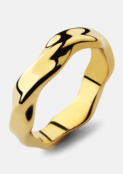 Ring Flow - 18k Guldpläterad