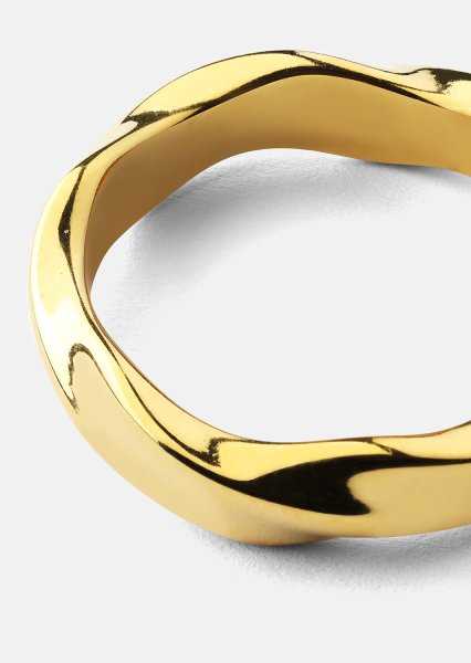 Ring Flow - 18k Guldpläterad