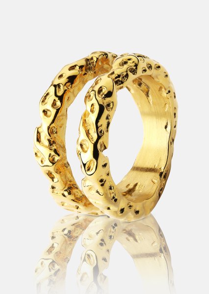 Ring Duo - 18K Guldpläterad