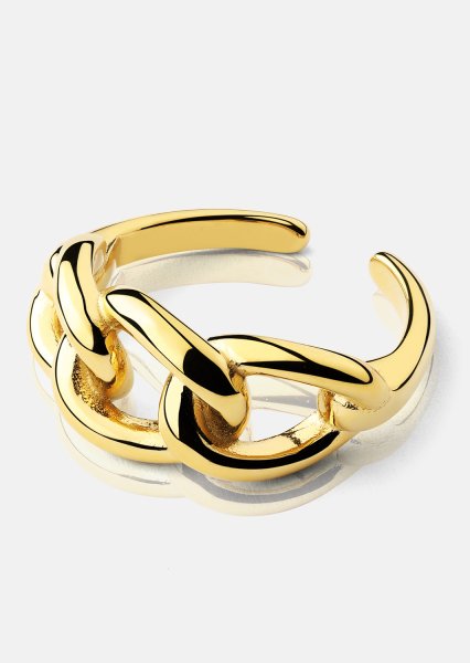 Ring Golden Link - 18K Guldpläterad