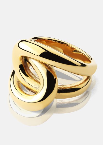 Ring Infinity Knot - 18k Guldpläterad