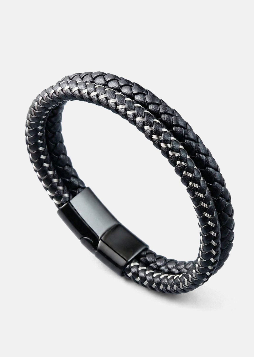 Läderarmband Shadow Weave
