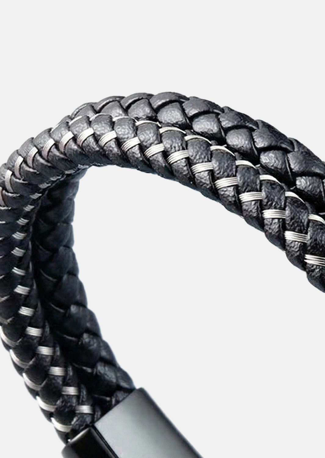 Läderarmband Shadow Weave