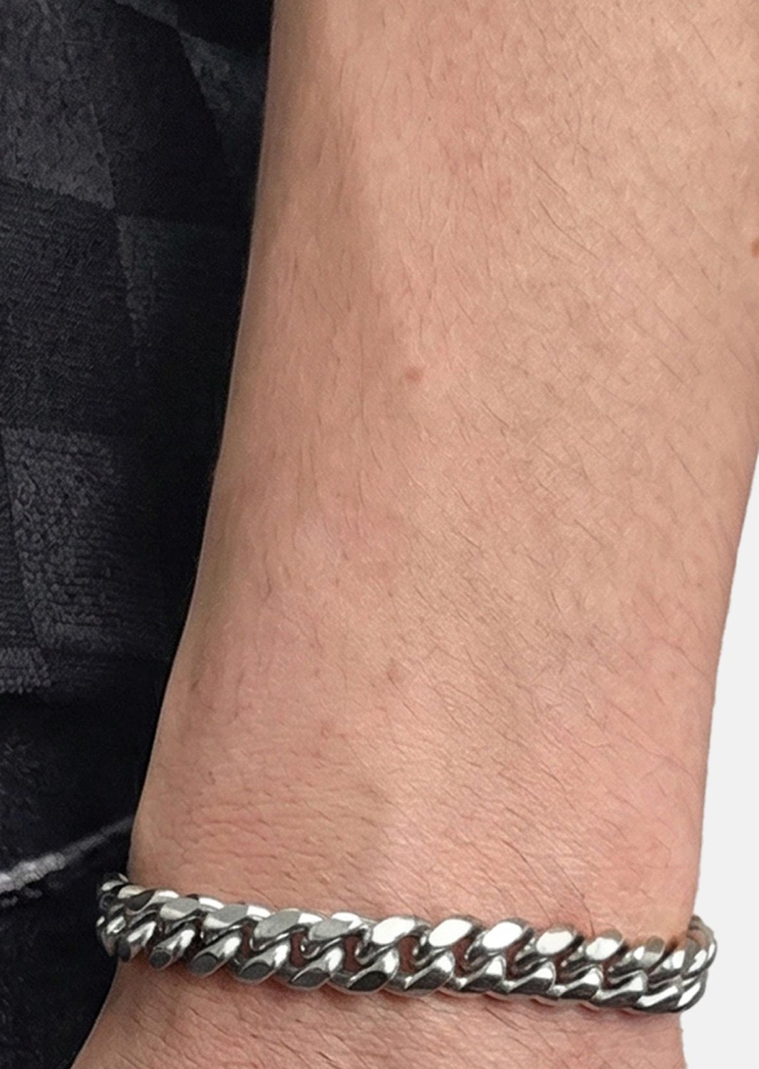 Armband Riven Edge - Silverpläterat