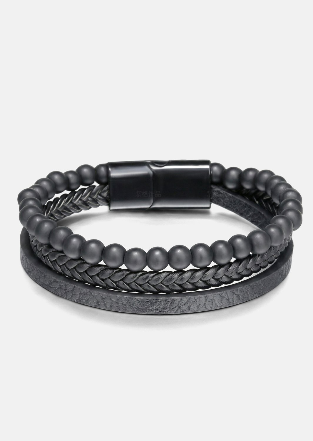 Läderarmband Raven Forge