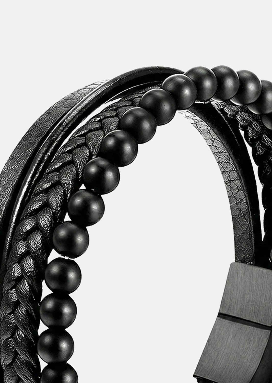 Läderarmband Noble Noir