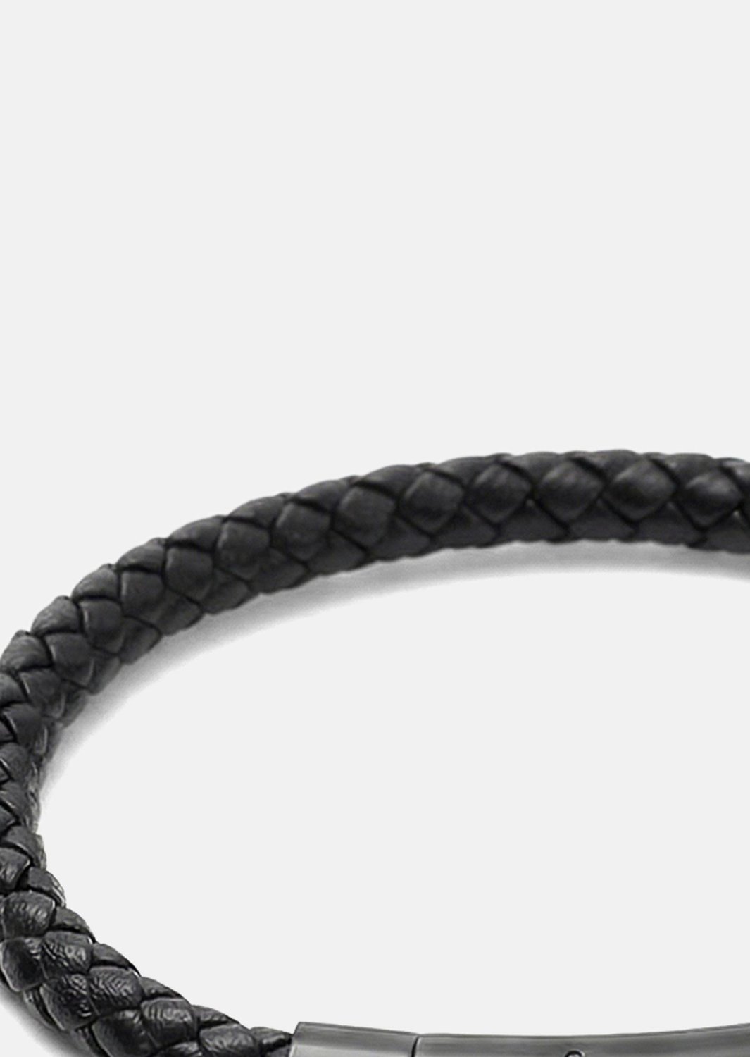 Läderarmband Onyx Weave