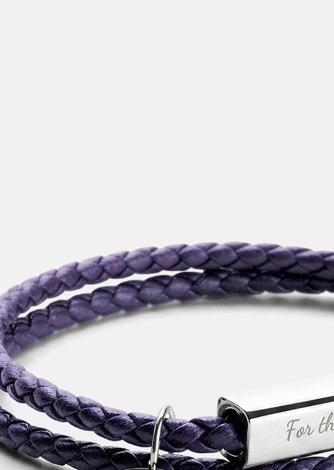 Läderarmband Violet Edge