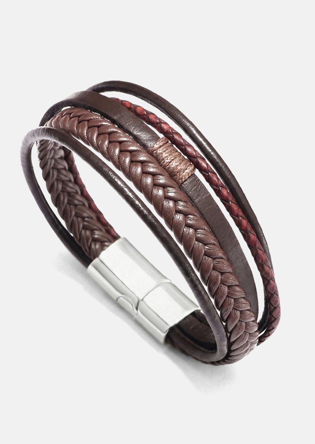 Läderarmband Horizon Weave
