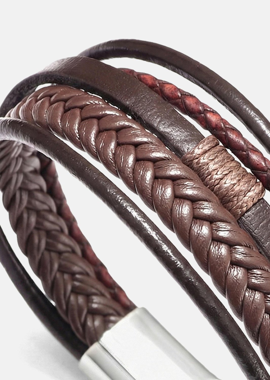 Läderarmband Horizon Weave