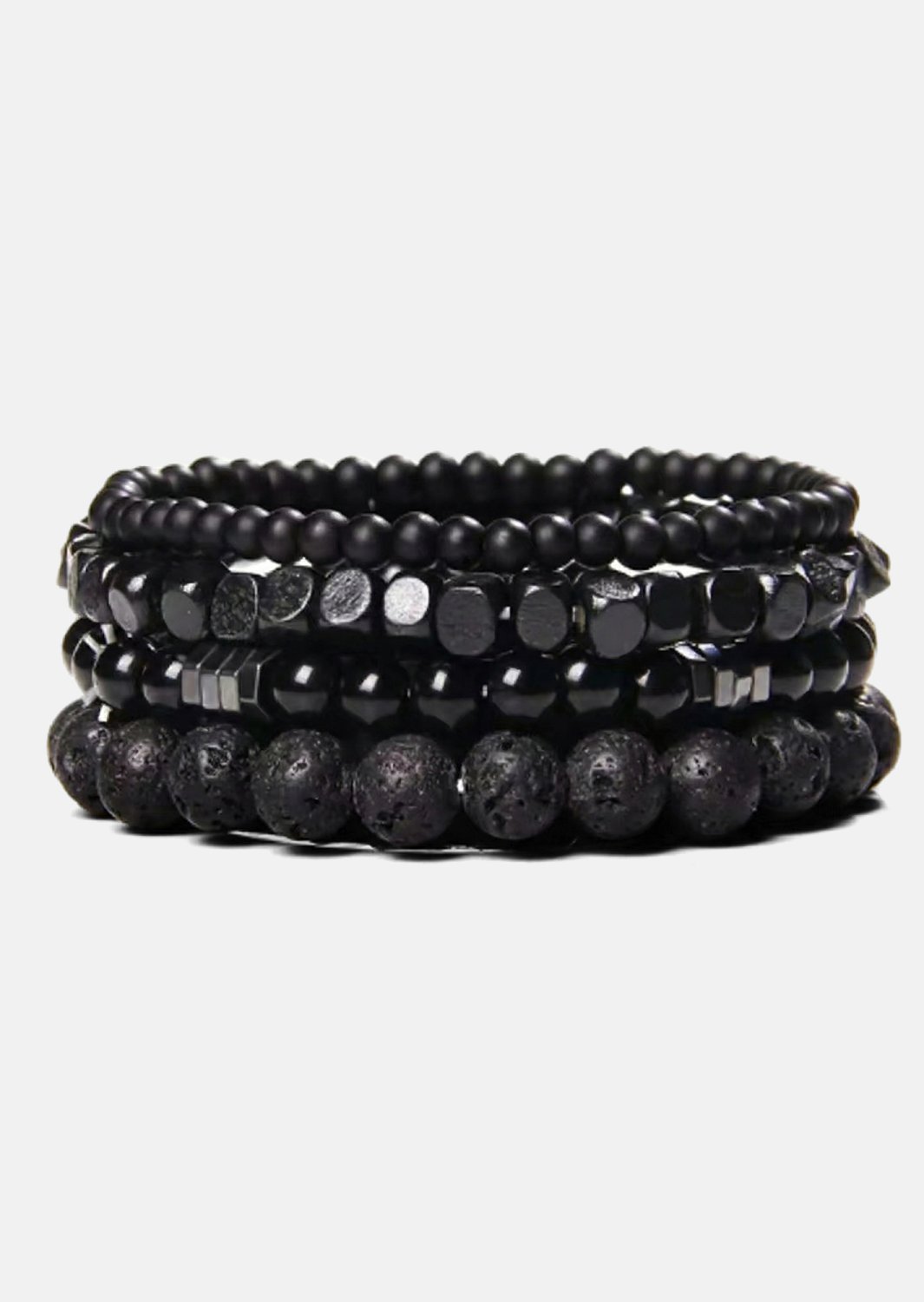 Pärlarmband Obsidian Pulse