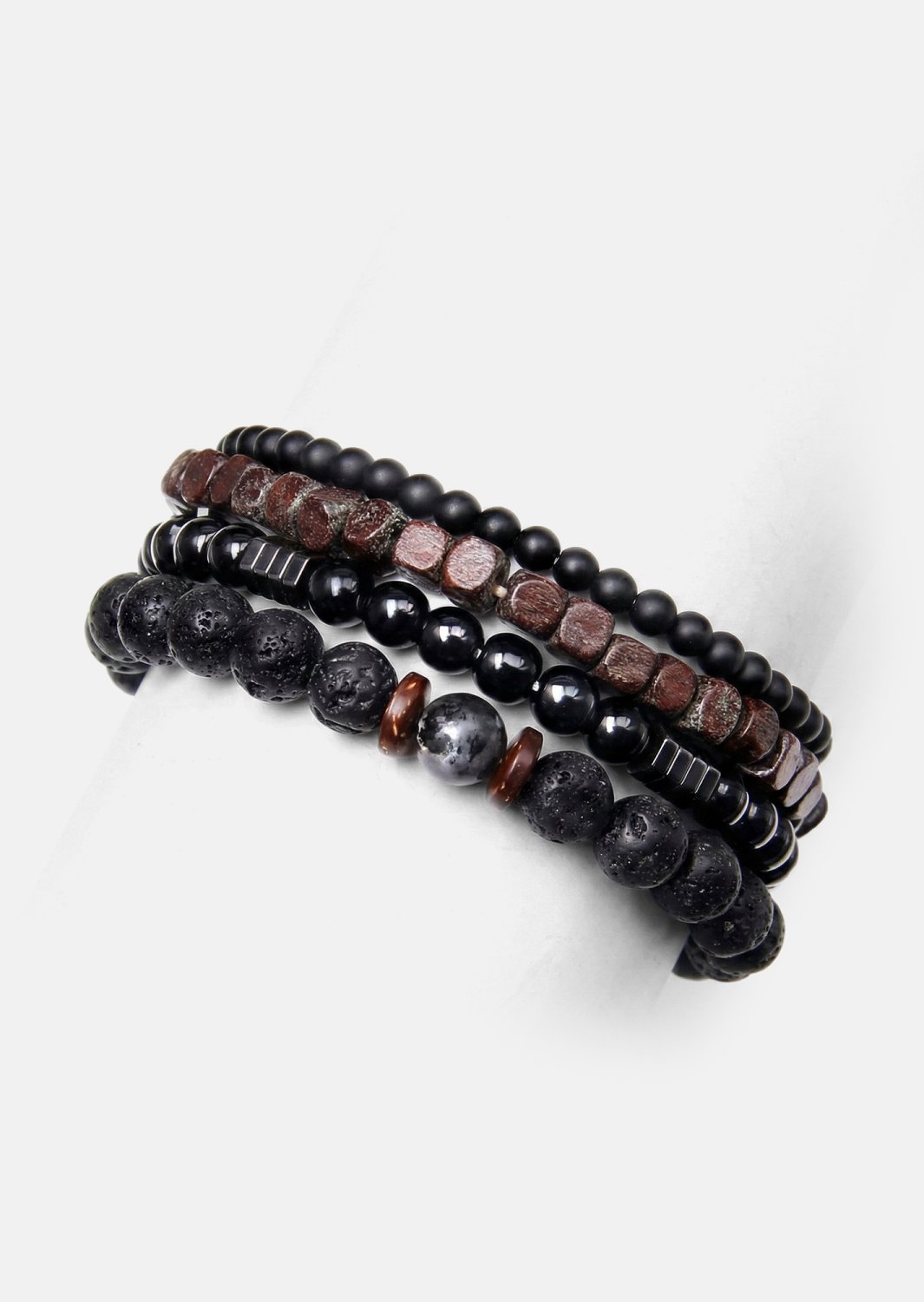 Pärlarmband Obsidian Knack