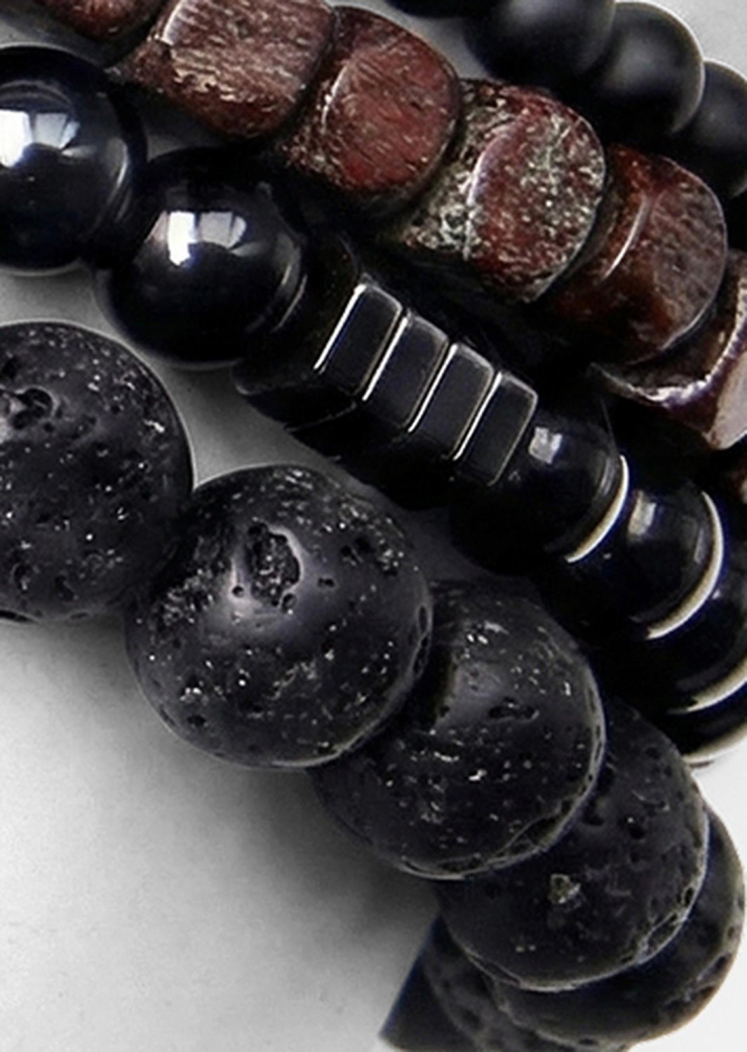 Pärlarmband Obsidian Knack